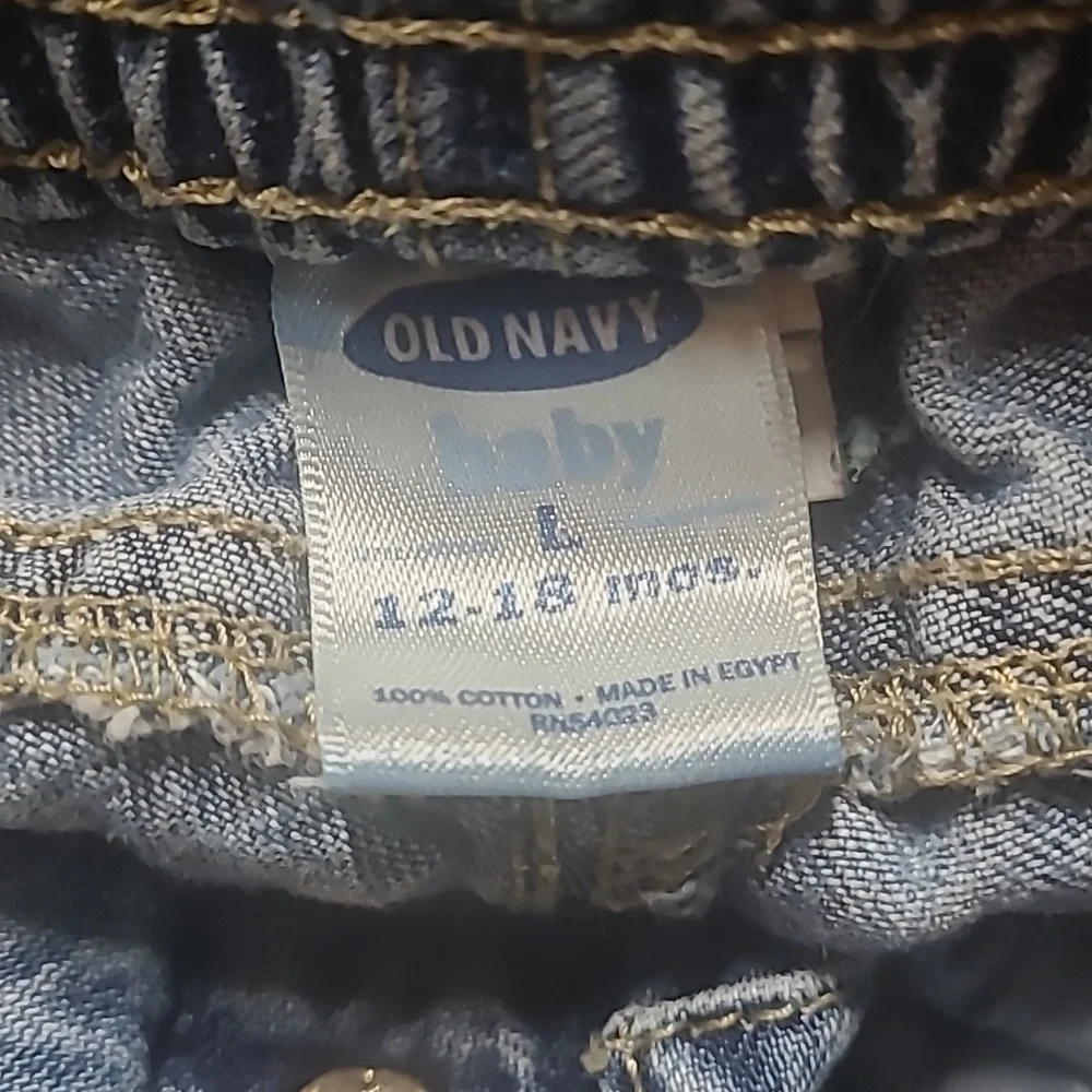 LITTLE GIRL'S OLD NAVY FLOWER JEANS